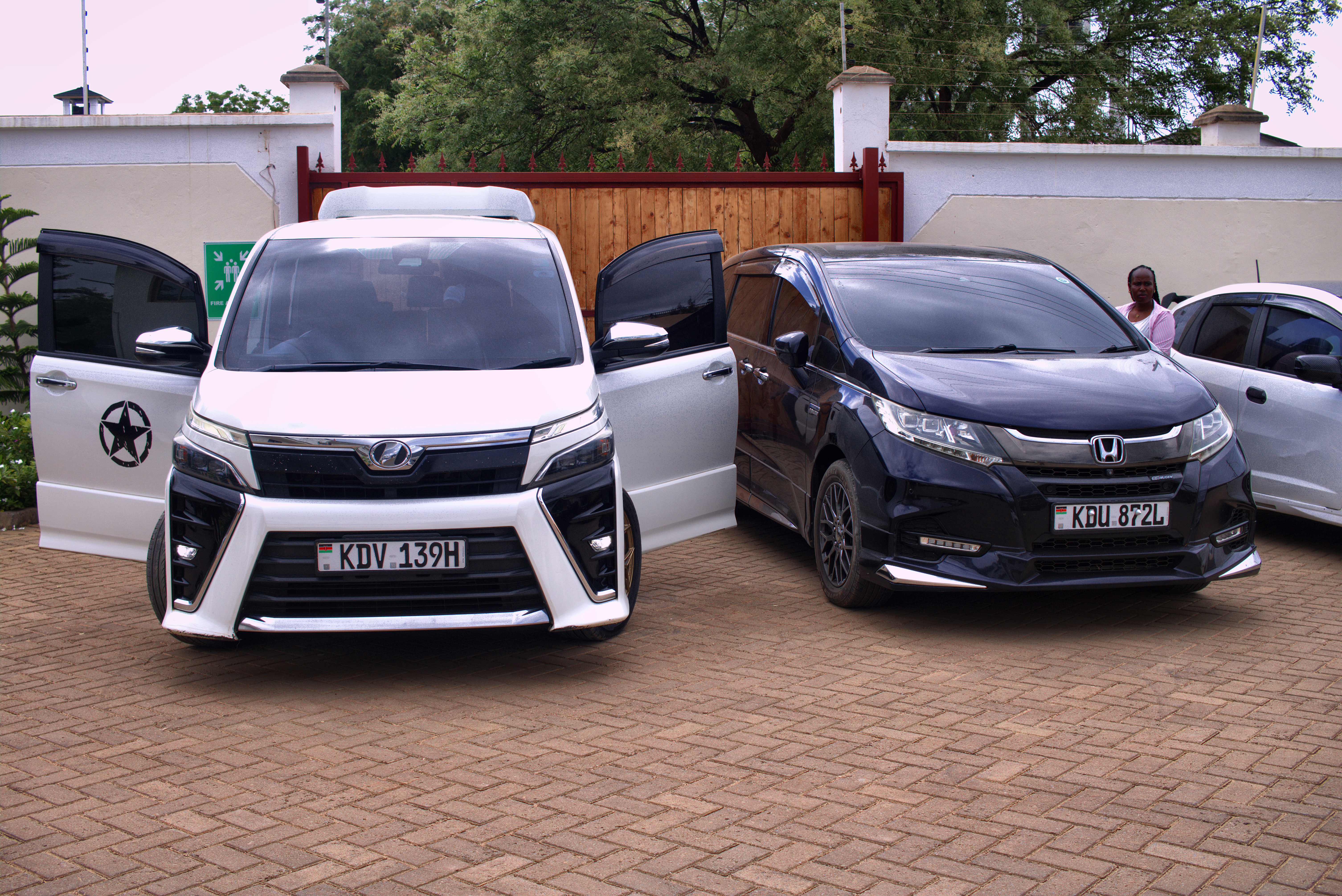 Support Vans Parked Inside Beakim Gated Compound