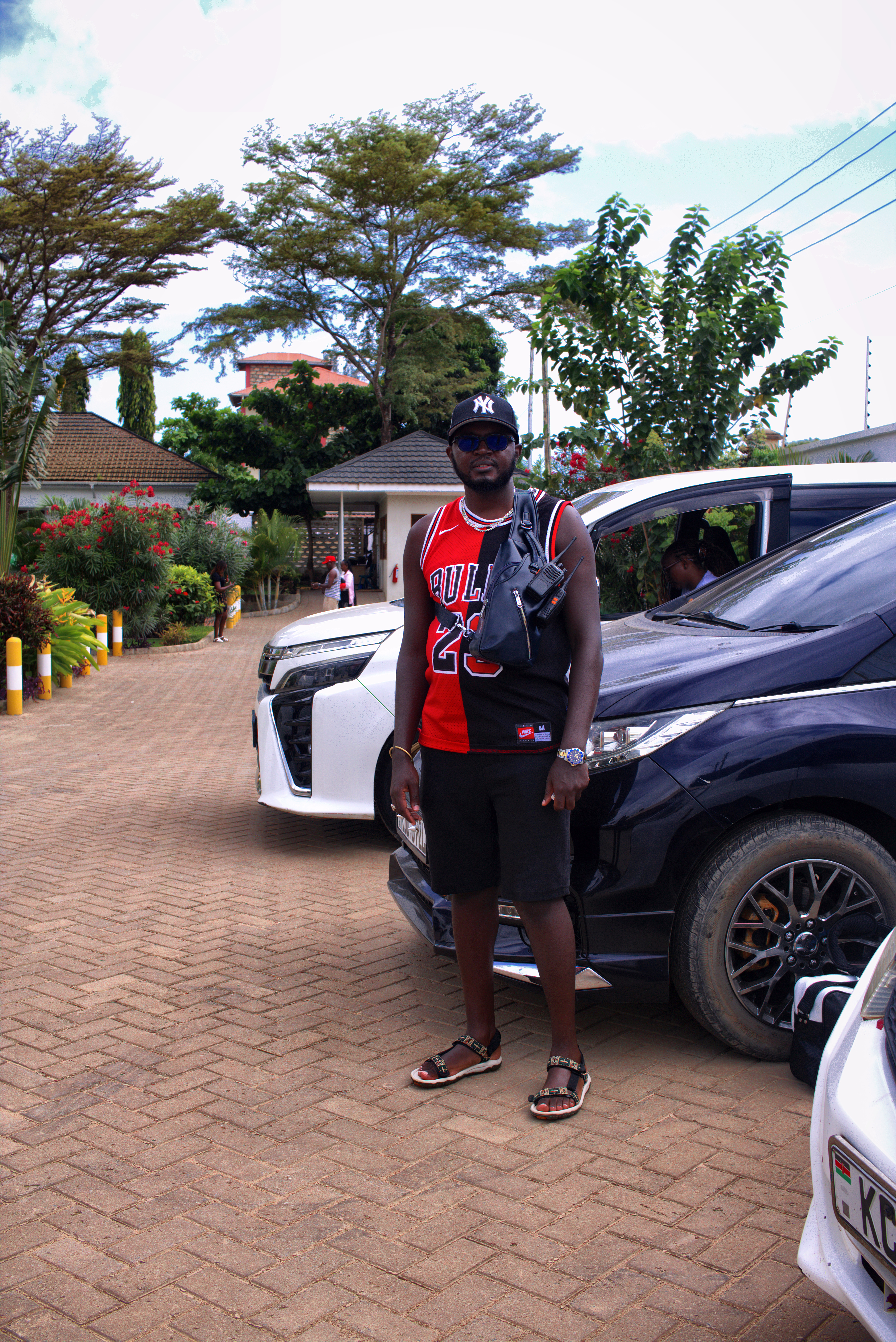 Convoy Marshall in Bulls Jersey with Walkie-Talkie