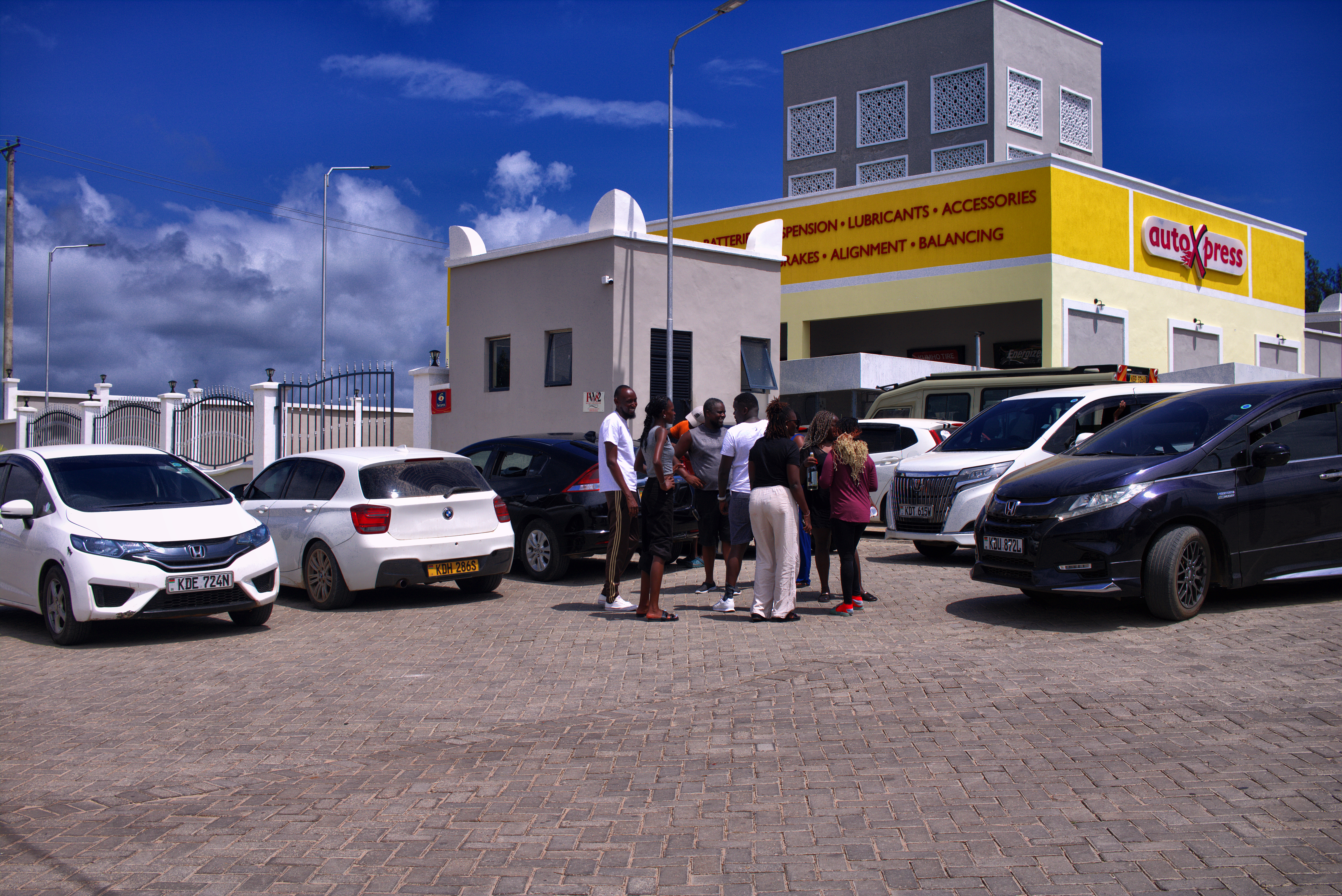 Fit Nation Kenya Convoy Gathered Outside AutoXpress in Diani Beach