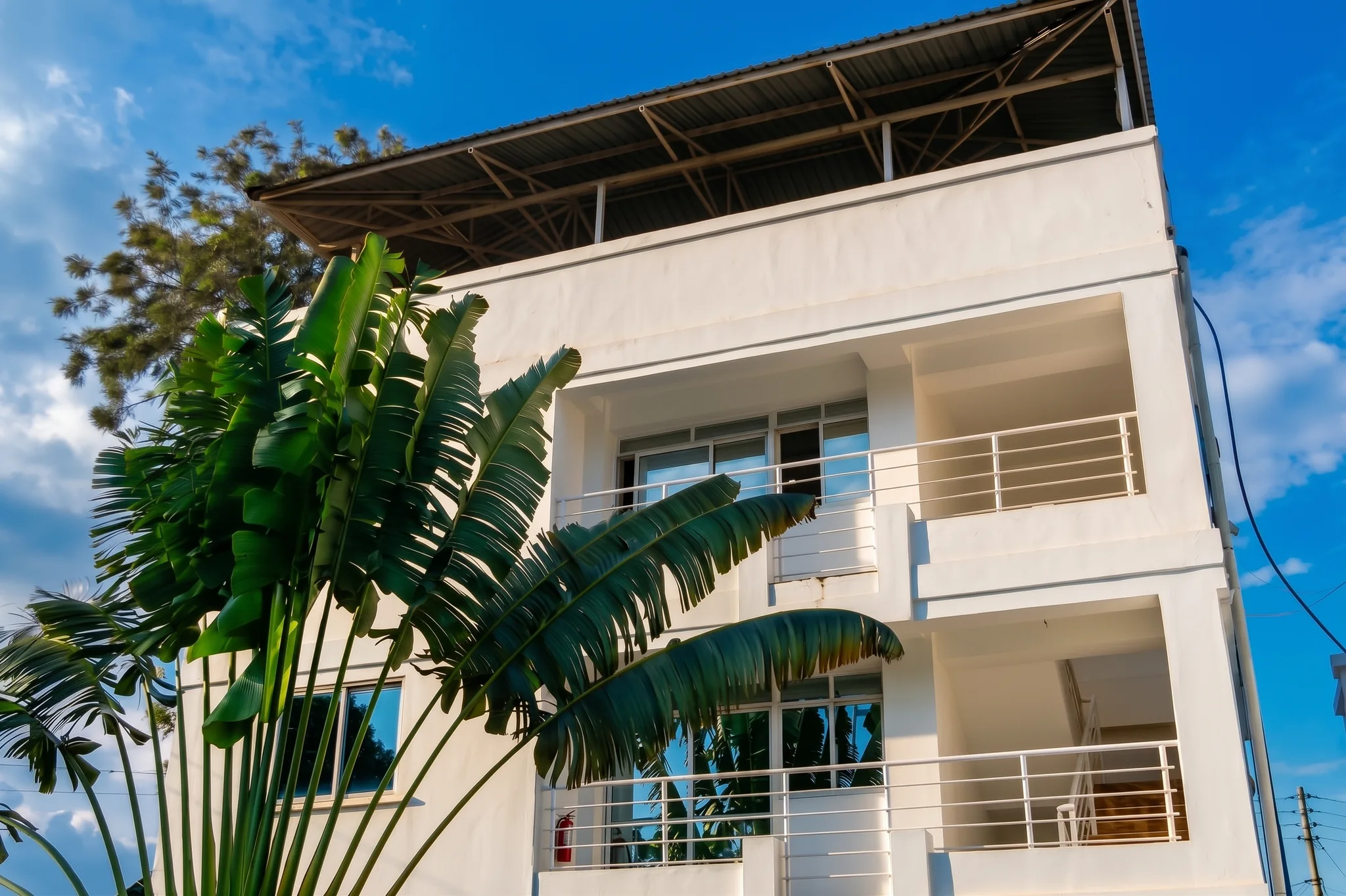 Tower Cottages modern exterior facade with private balconies and coastal architecture