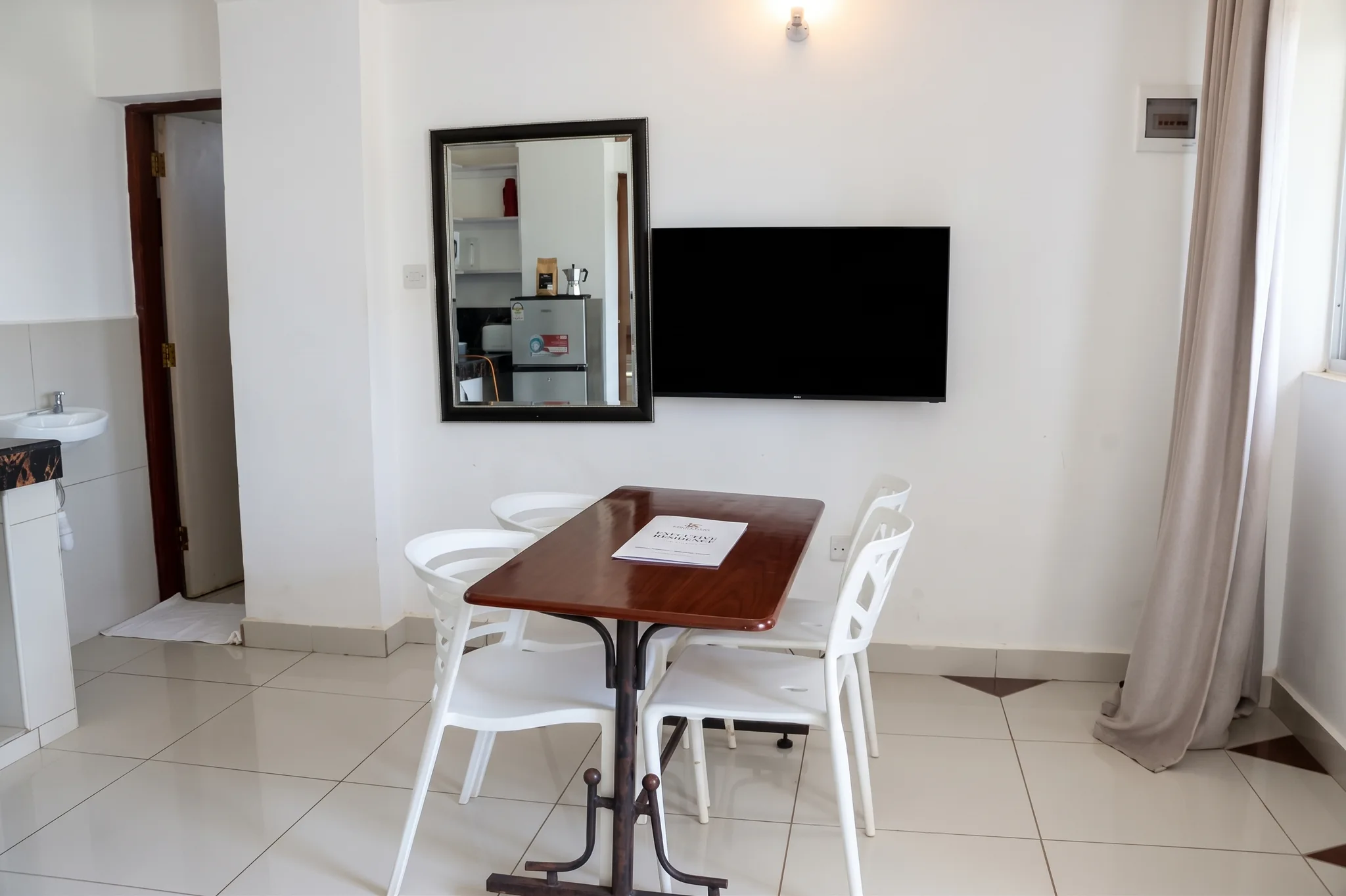 Comfortable family lounge seating area inside 2-bedroom holiday apartment